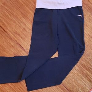 Fold top girls yoga pants